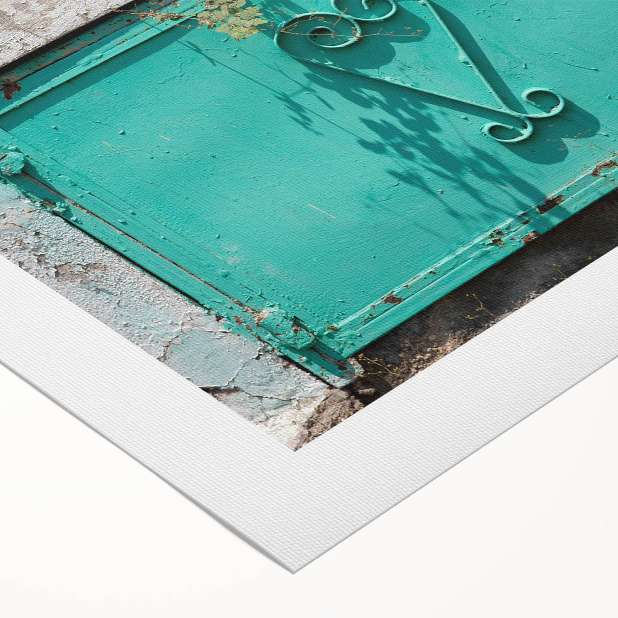 Art deco poster featuring a vibrant Caribbean Haiti scenery on a rolled canvas, ideal for dining room wall art.