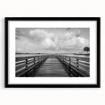 Extra large, colorful abstract art print of a Caribbean scene in a black frame, ideal for living room decor.