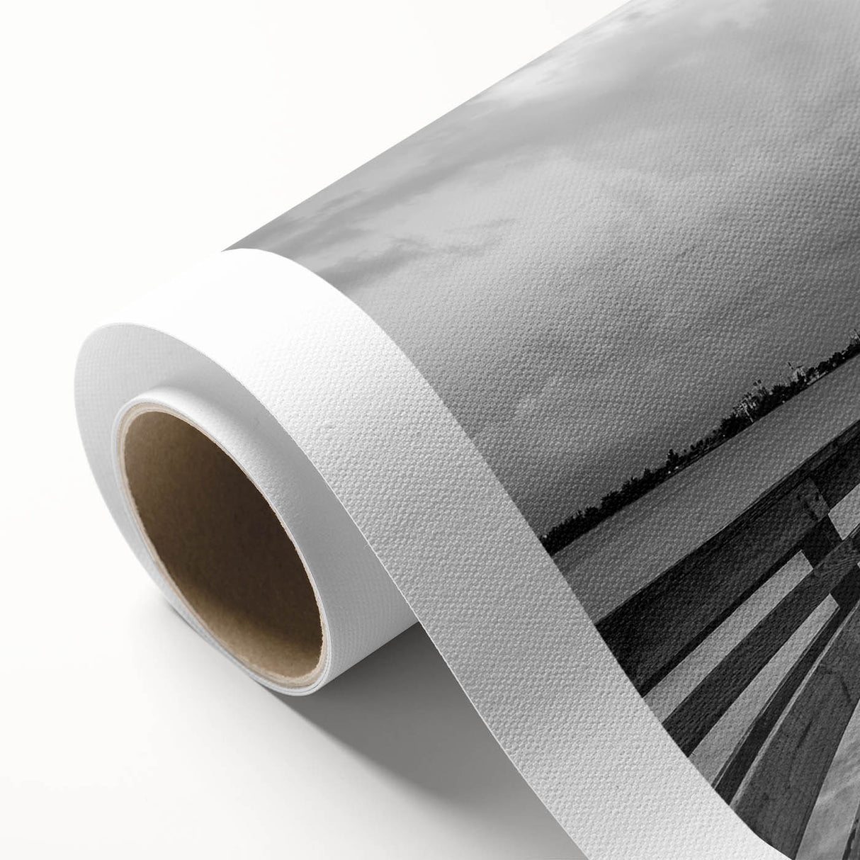 Art Deco style poster of a serene Puerto Rican landscape on rolled canvas, suitable for nursery wall art.