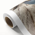 Art Deco-style poster of Caribbean scenery in pastel colors on rolled canvas, ideal for nursery wall art.
