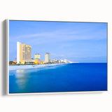 Landscape painting of Central America, featuring muted earth tones on a framed canvas, ideal for bedroom wall decor.