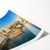 Extra large wall art featuring line art flowers in monochrome, on a rolled print, suitable for large living room decor.