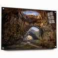 Acrylic glass print of a European Bulgarian landscape, featuring earth tones, ideal for dining room decor.
