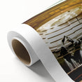 Art Deco style poster of Piccadilly, England, in muted colors on rolled canvas, ideal for nursery wall art.