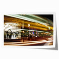 Extra large rolled print of the Piccadilly area in England, featuring muted earth tones, ideal for art wall dining room.