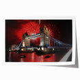 Extra large rolled print of Tower Bridge, London in muted gray tones, ideal for art wall dining room.