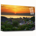 Large abstract wall art depicting a European scenery in Estonia on acrylic glass, suitable for bedroom or dining room decor.