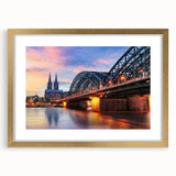 Abstract art print of a European landscape in muted earth tones on a framed canvas, ideal for dining room decor.