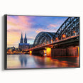 Black and white landscape art painting of a vintage German scenery on a framed canvas, suitable for bedroom decor.