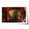 Rolled print of Naples scenery with vibrant floral details, ideal for art wall dining room.