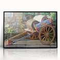 Large abstract wall art depicting a Sicilian landscape in muted earth tones on a framed acrylic panel.