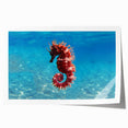 Extra large rolled print of Mediterranean Sea scenery with vibrant blue and white tones, ideal for art wall dining room.