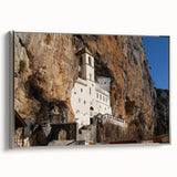 Landscape art painting of Montenegro on framed canvas.