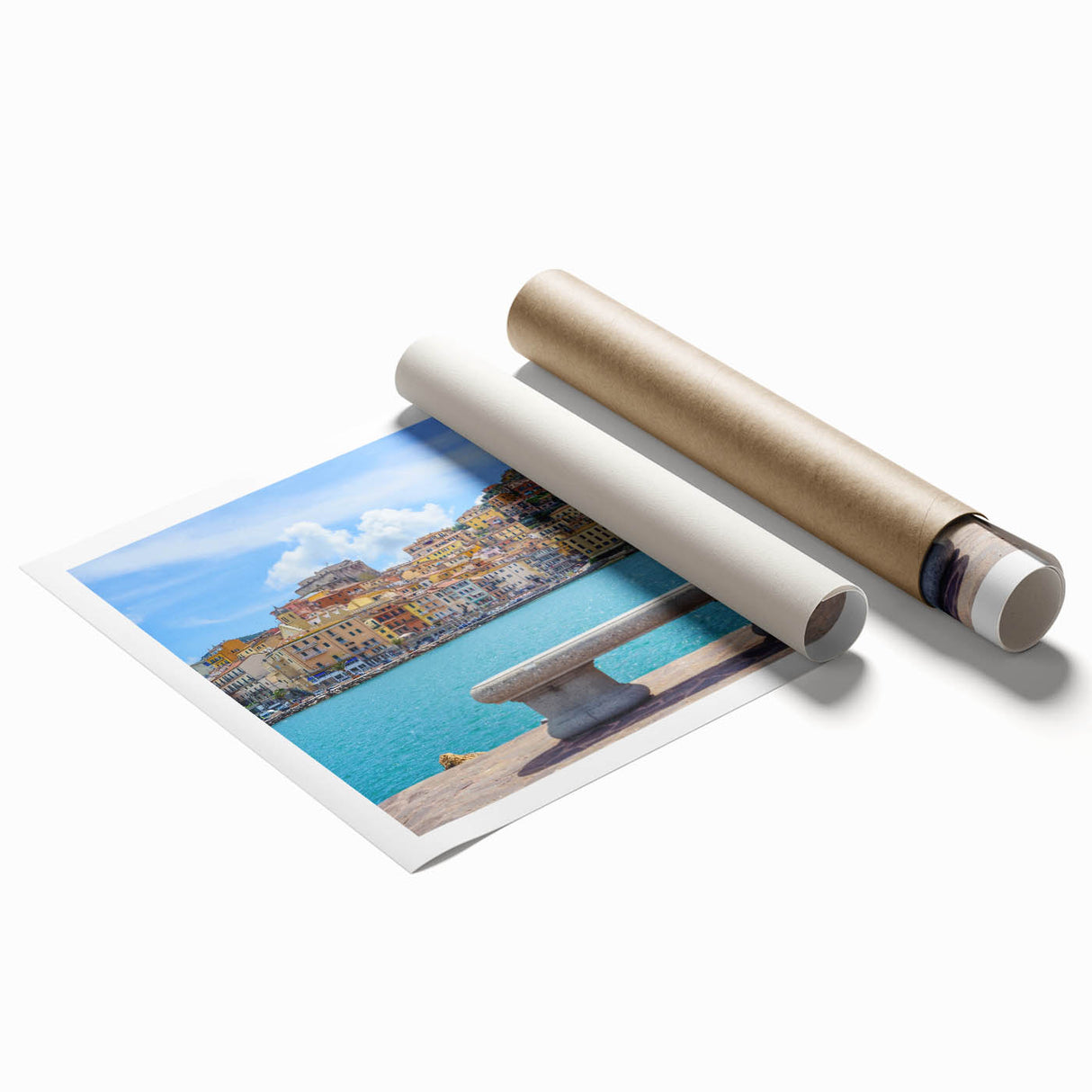 Extra large rolled print of Porto scenery with vibrant colors on canvas.