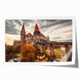 Rolled print of a Romanian landscape featuring bright floral elements in a large format, ideal for dining room wall art.