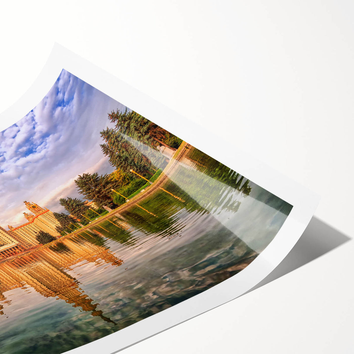 Extra large rolled print featuring line art flowers in muted tones, ideal for large living room wall art.