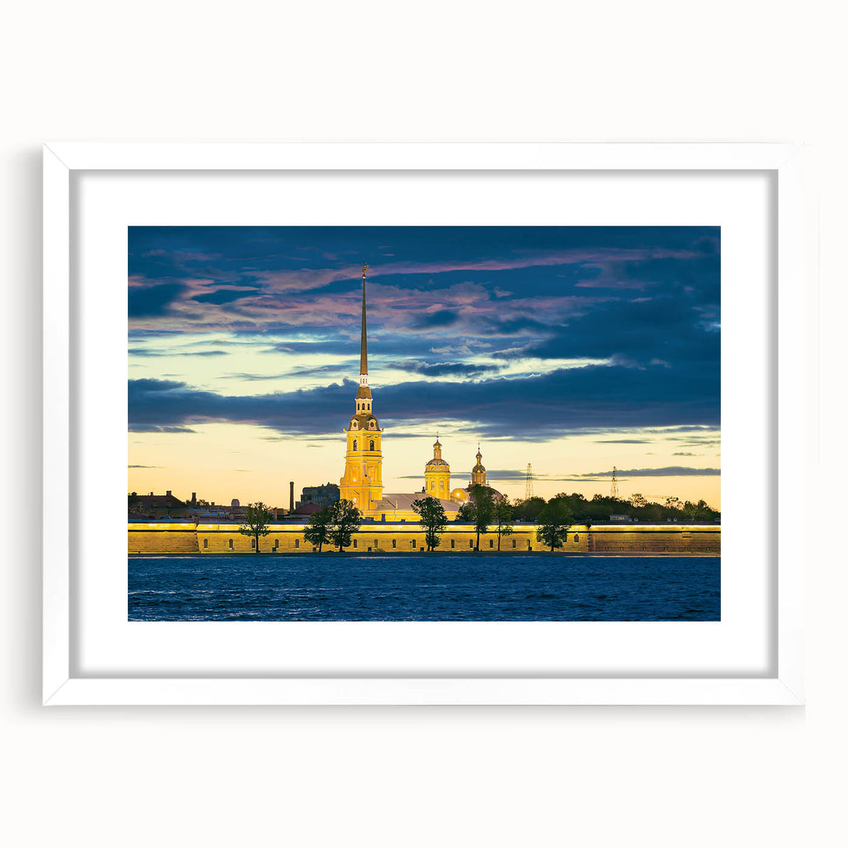 Textured abstract art print of a European cityscape in muted gray tones on a framed white canvas, ideal for bedroom art.