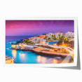 Extra large rolled print depicting a vibrant floral scene in the Canary Islands, ideal for art wall dining room.