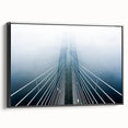 Black and white framed canvas depicting a vintage-style Ukrainian landscape, ideal for bedroom wall art.