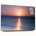 Acrylic print of a Cancun scenery in vibrant blue and green tones, suitable for bedroom or dining room decor.