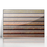 Acrylic print of a Middle Eastern landscape in muted earth tones, framed in white, suitable for modern art wall decor.
