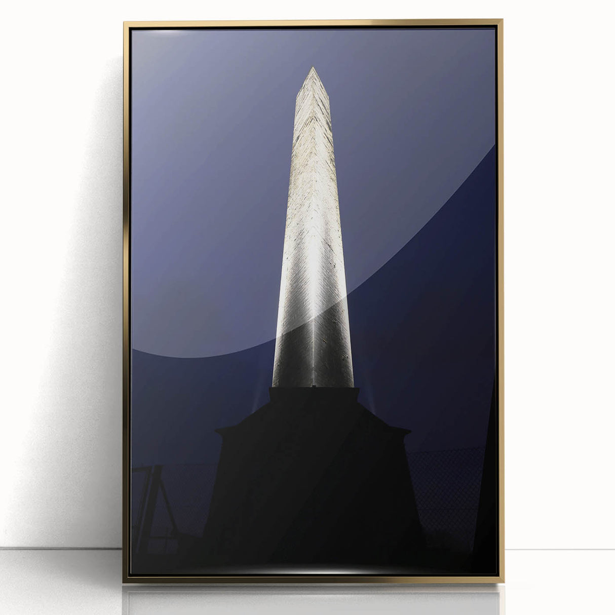 Framed acrylic print of Wellington, New Zealand with muted earth tones.