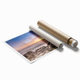 Extra large rolled print of a New Zealand West Coast scenery with vibrant green and blue tones.