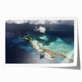 Extra large rolled print of a Venezuelan landscape with vibrant green tones, ideal for art wall dining room.