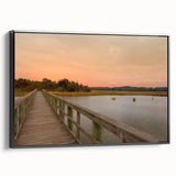 Black and white framed canvas of an Alabama landscape in a vintage poster style, ideal for bedroom wall art.