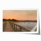 Rolled print of Alabama scenery with soft pastel hues, ideal for art wall dining room decor.