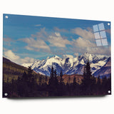 Acrylic print of Denali National Park with muted earth tones, ideal for bedroom or dining room decor.