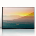 Large abstract wall art depicting Arkansas scenery in muted earth tones on a framed acrylic.
