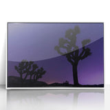 Acrylic print of Joshua Tree, featuring muted earth tones and minimalist style, ideal for modern art wall decor.