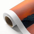 Art Deco-style poster of Lake Tahoe with serene blue and green tones on rolled canvas, ideal for nursery wall art.