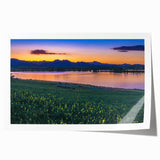 Rolled print of Boulder, Colorado scenery in muted earth tones, ideal for art wall dining room.
