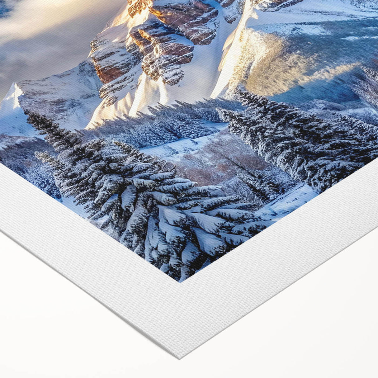 Art deco poster featuring Maroon Bells, Colorado, in muted earth tones on rolled canvas, suitable for dining room decor.