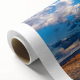 Art Deco poster featuring Idaho scenery in pastel shades on rolled canvas, ideal for nursery wall art.