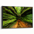Black and white framed canvas of an Indiana landscape, featuring a vintage poster style, ideal for bedroom decor.