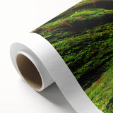 Art Deco poster of Indiana scenery in pastel shades on rolled canvas, ideal for nursery wall art.