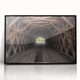 Large abstract wall art depicting Iowa scenery in muted earth tones on a framed acrylic panel.