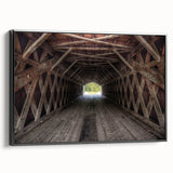 Black and white framed canvas of a vintage Iowa landscape, ideal for bedroom wall decor.