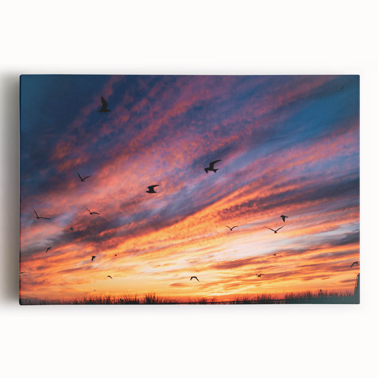 Black and white photo of Nantucket scenery on large stretched canvas, suitable for kitchen wall art.
