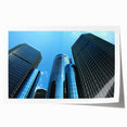 Rolled print of Detroit skyline in muted gray tones, ideal for art wall dining room.