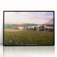 Large abstract wall art depicting a Minnesota landscape in muted earth tones on a framed acrylic panel.