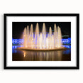 Extra large framed abstract art print of Kansas City with vibrant, textured colors on canvas, ideal for living room decor.