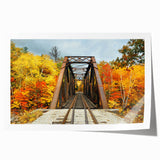Extra large rolled print of New Hampshire scenery with vibrant green and floral elements, ideal for art wall dining room.