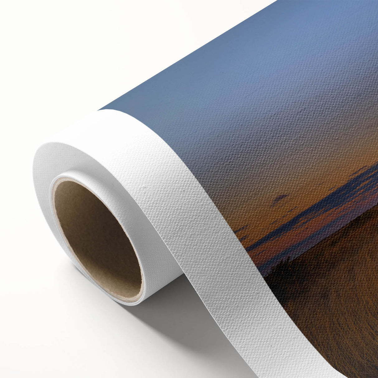 Art Deco poster of Cape Hatteras lighthouse in muted colors on rolled canvas, ideal for nursery wall art.