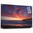 Acrylic print of Outer Banks, North Carolina scenery in muted earth tones, ideal for bedroom or dining room decor.