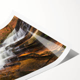 Extra large rolled print of line art flowers in muted earth tones, ideal for large living room wall art.