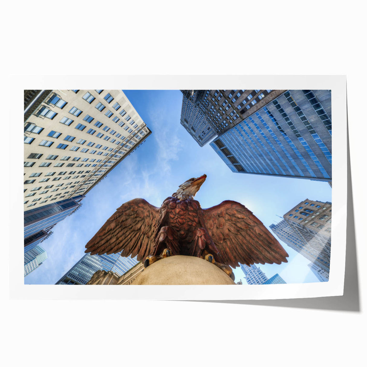 Grand Central Station scene on rolled print, with soft gray and beige tones, ideal for art wall dining room.